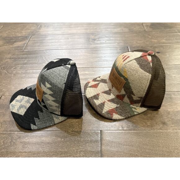 Lot Of 2 Pukka Mens Unlimited Skate Snow Banff 1995 Adjustable SnapBack Hat NWOT - Picture 3 of 7